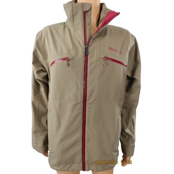 Marmot Jacket Size M Tan Khaki  Hiking Backpacking Camping - Picture 1 of 8